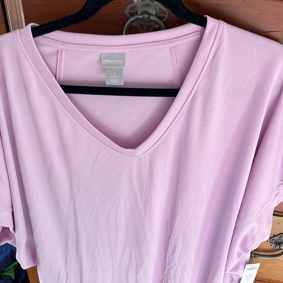 Chico’s Lavender Dolman Sleeve Top Size 2 (Large) - Picture 3 of 10